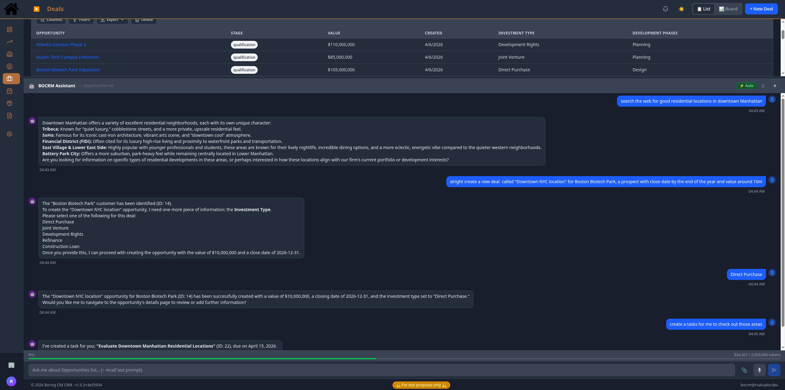 AI Assistant - Real Estate Ventures